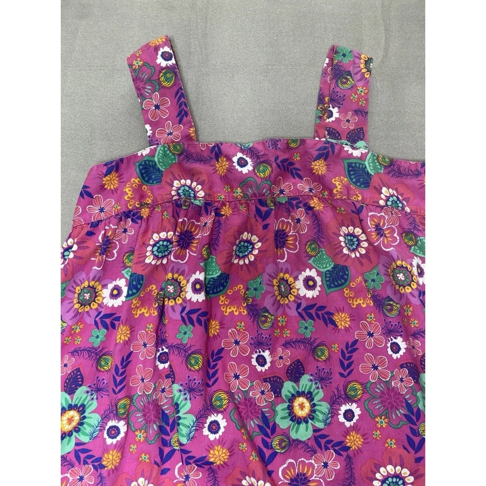 Vtg Nightgown Womens Plus 1X Pink Floral Pockets House Dress Muumuu‎ Midi Travel